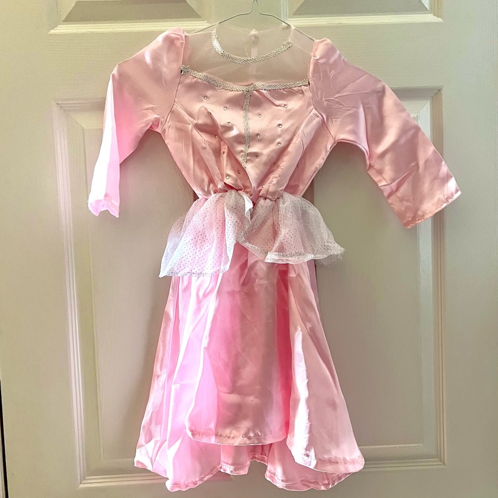 Handmade Pink Princess Dress Costume Girls 3T 4T 5T 6 Royal Ballgown Velvet - Picture 5 of 6